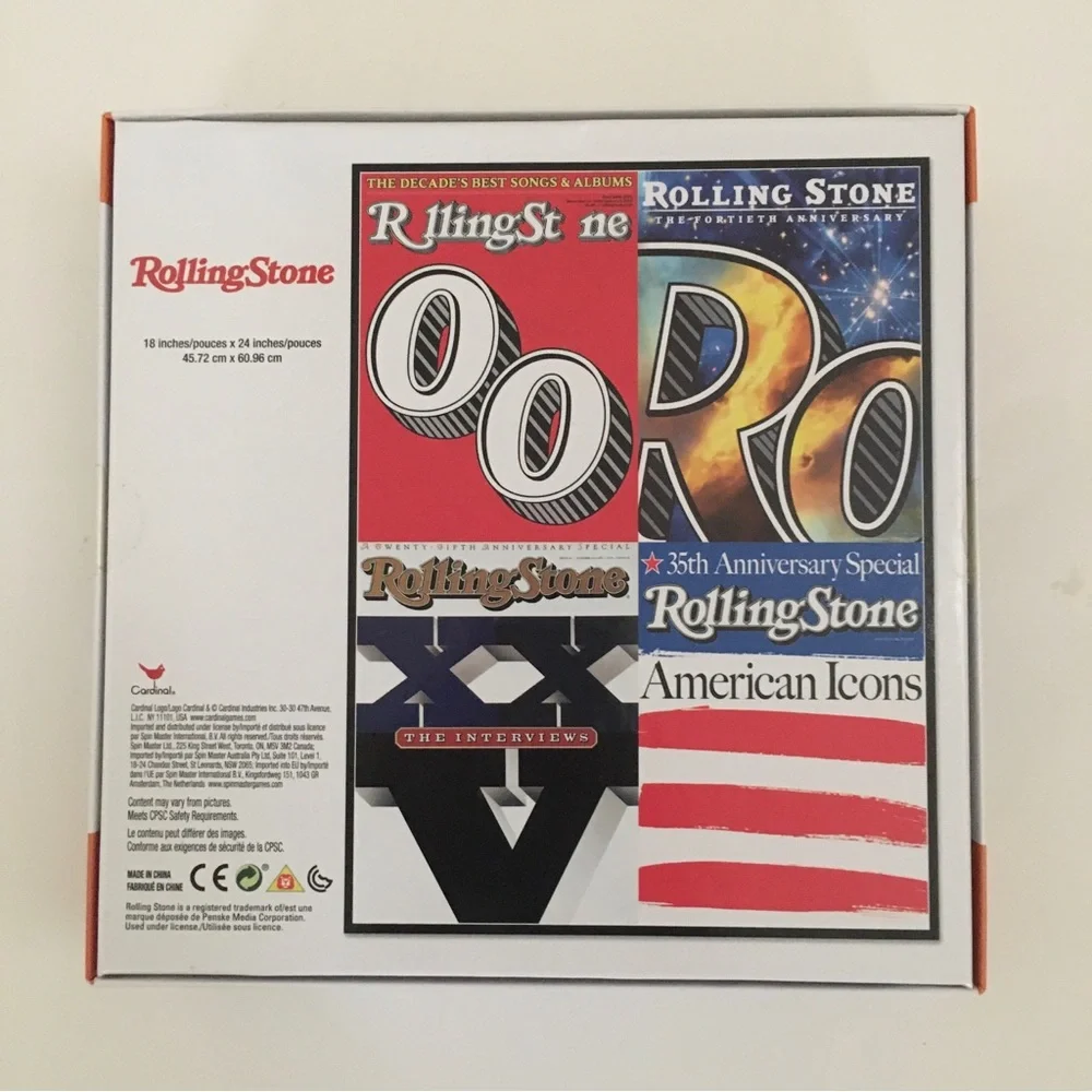 NEW 300 pc Puzzle Rolling Stone Anniversary Covers 18 x 24